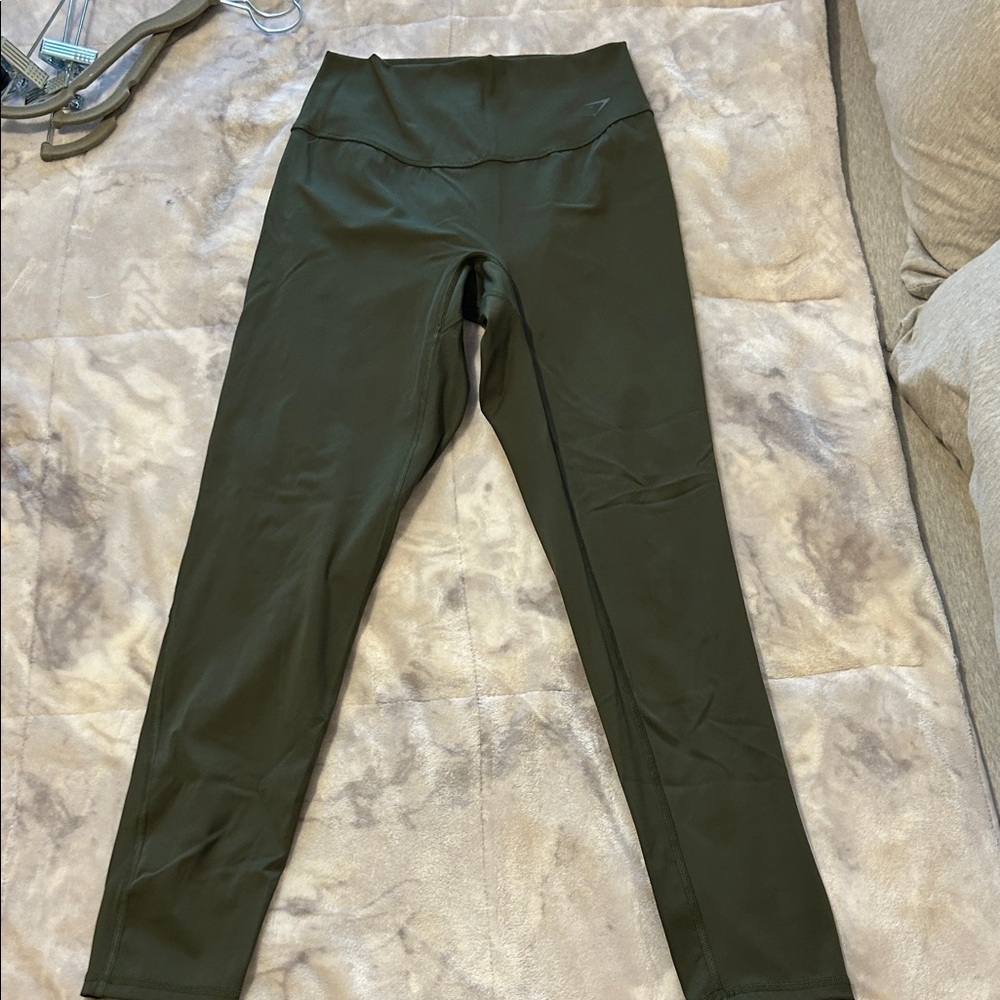 Green High-Waist Athletic Leggings